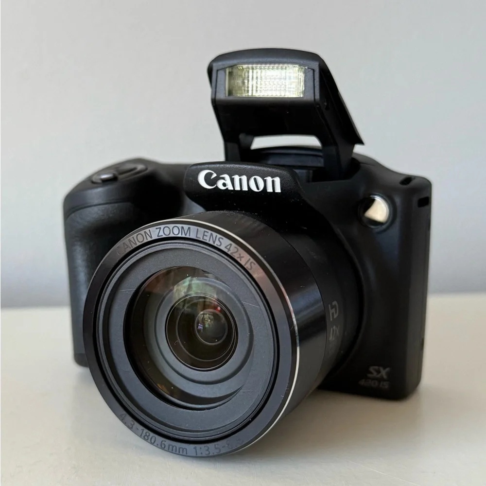 Canon PowerShot SX420 is Digital Camera Black with Tripod Stand and Camera Bag